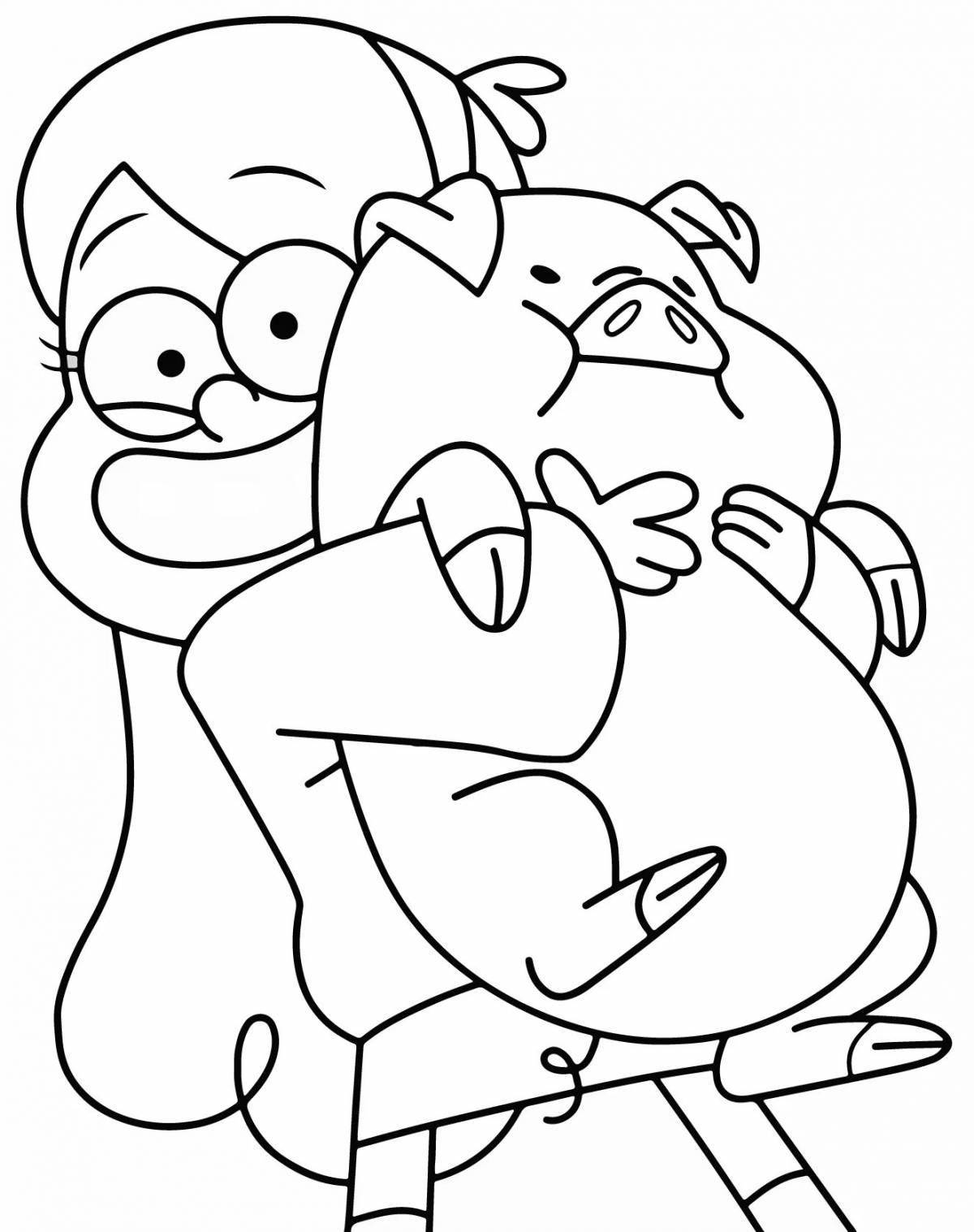 Great coloring mabel and chubby
