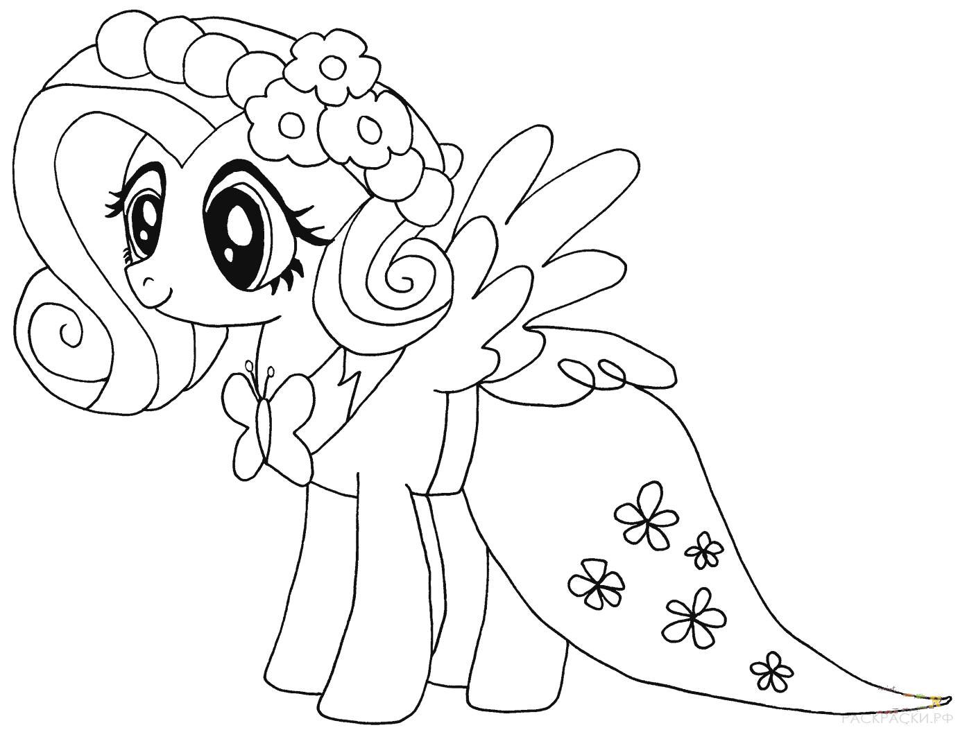 My little pony cute coloring book