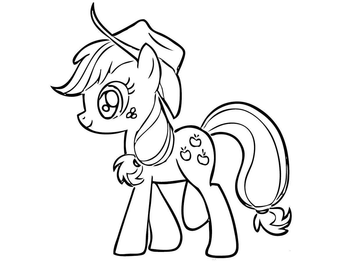 Coloring page cute my little pony
