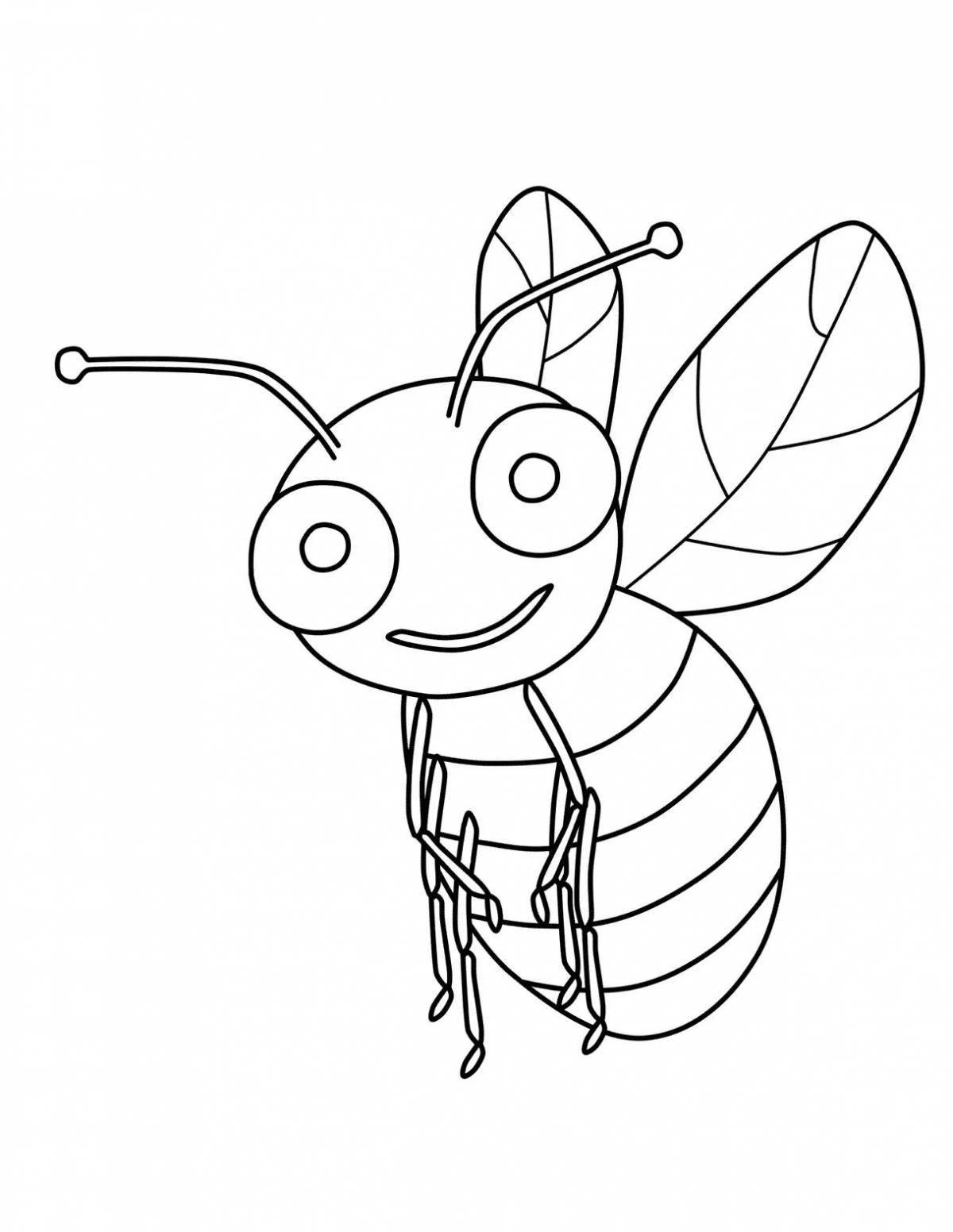 Рисунок пчелы карандашом для срисовки
