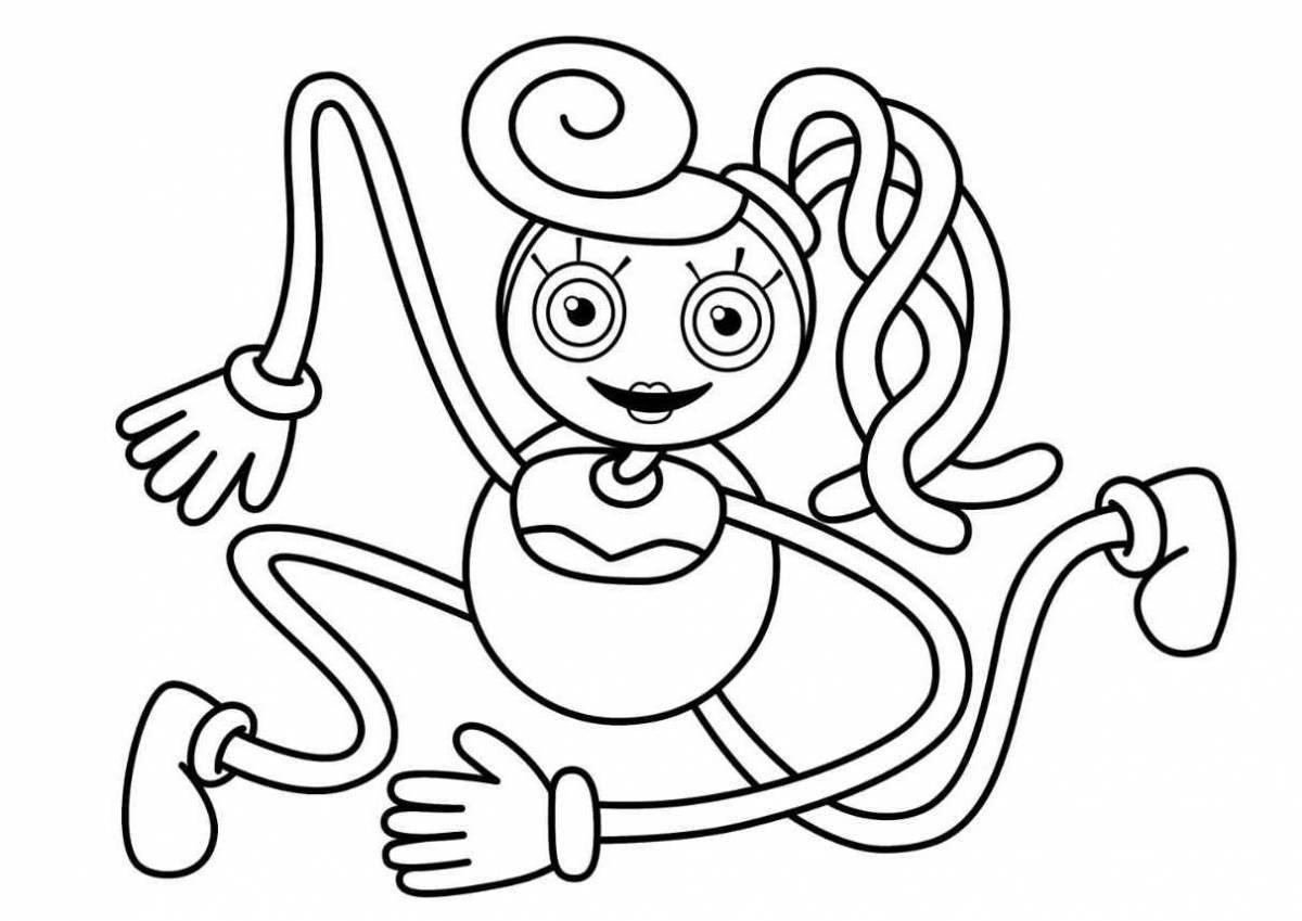 Joyous pony play time coloring page