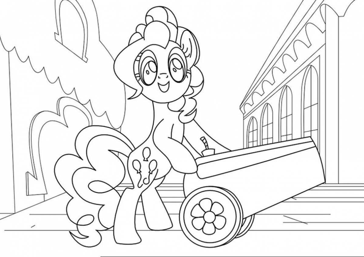 Coloring grand pony play time