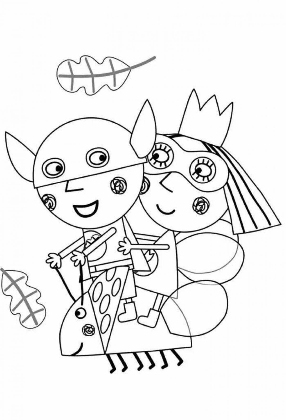 Tempting ben and holly's kingdom coloring book
