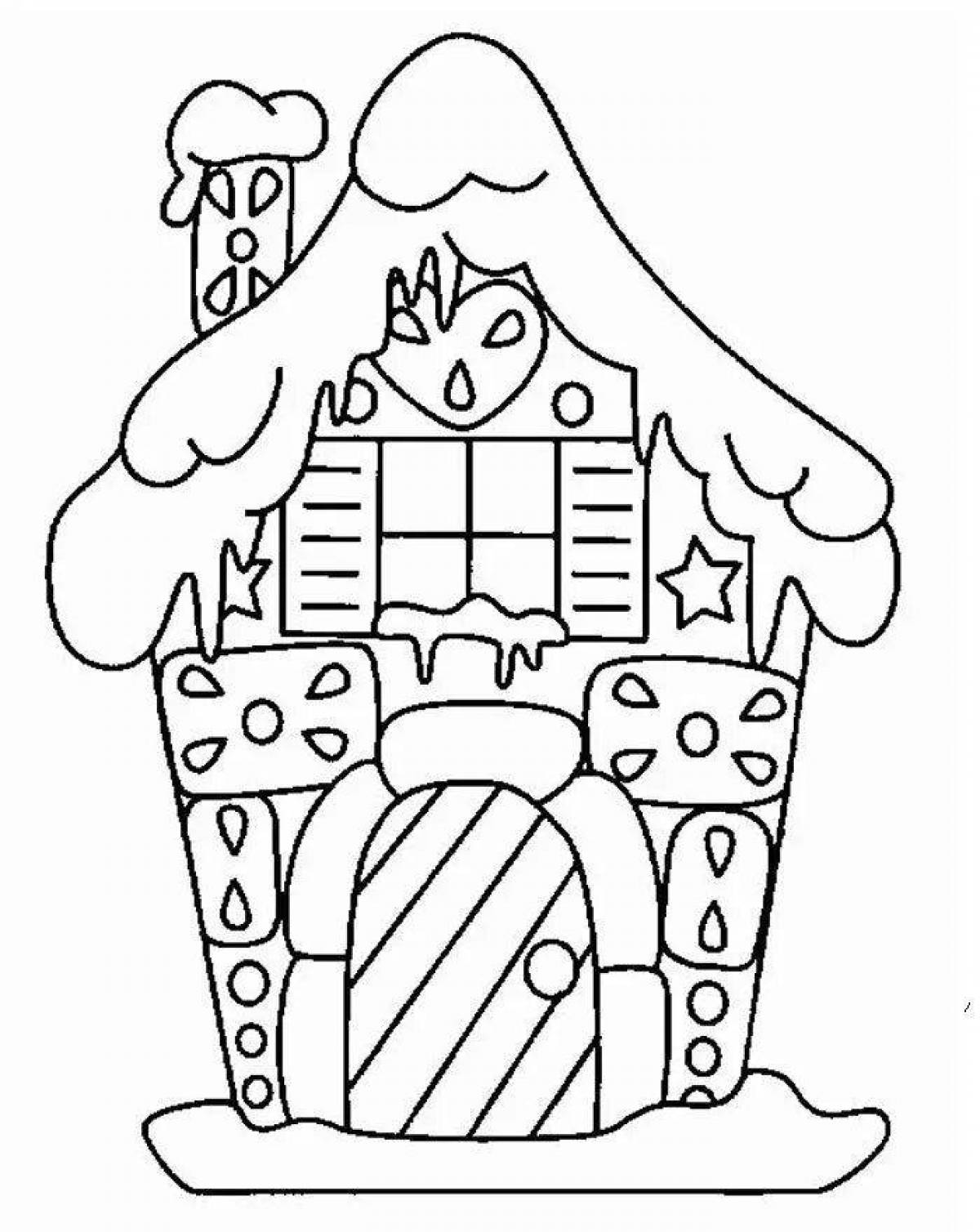 Awesome washcloth and ice hut coloring page