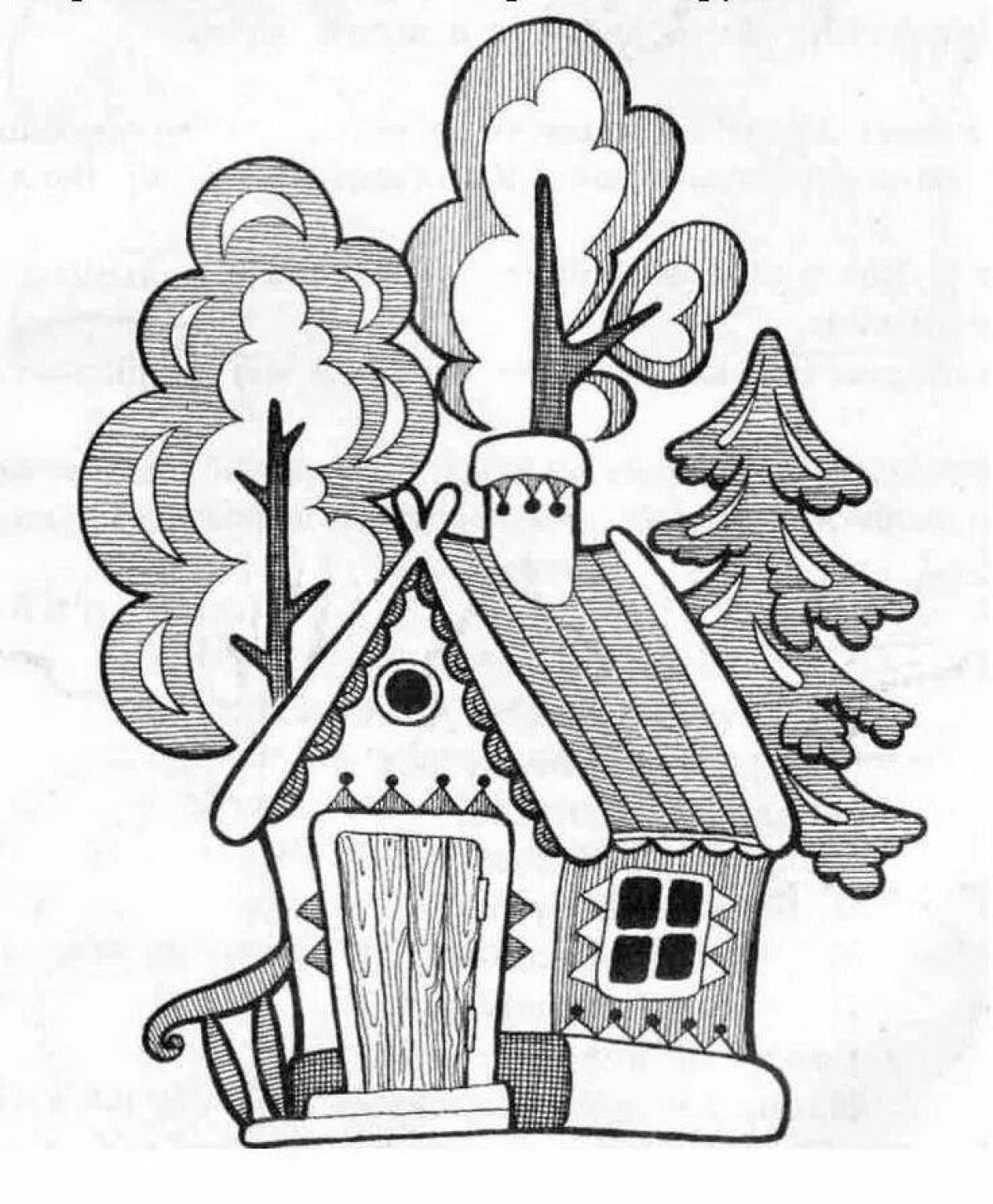 Inviting washcloths and ice hut coloring page