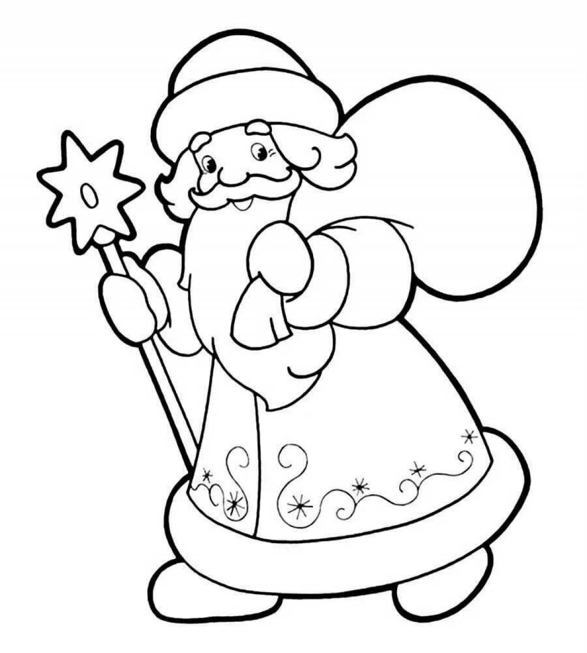 Coloring page glorious snow maiden