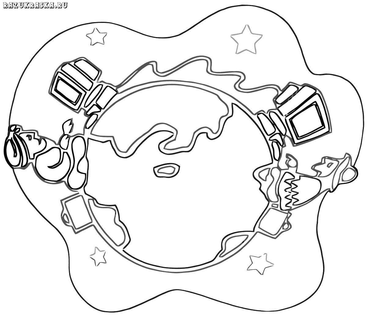 Internet safety fun coloring page