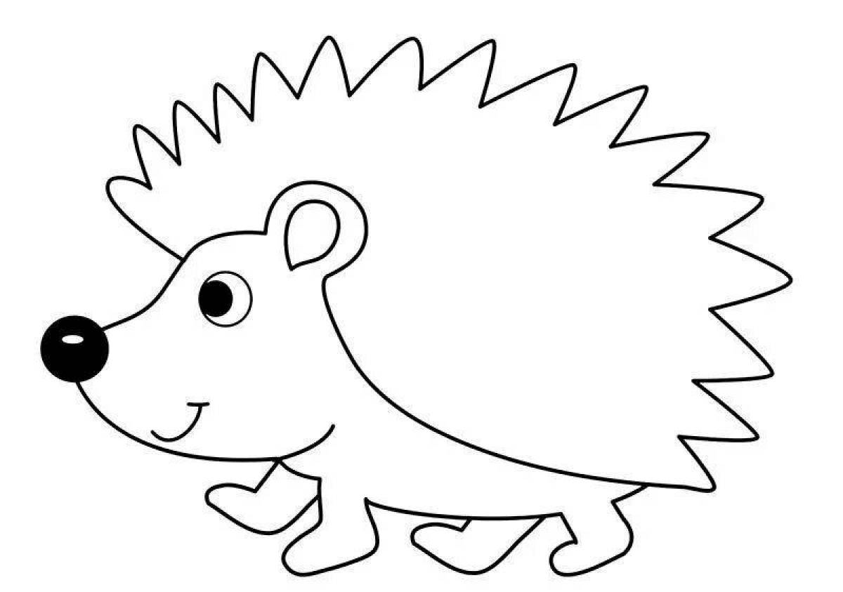 Magic hedgehog coloring pages for kids