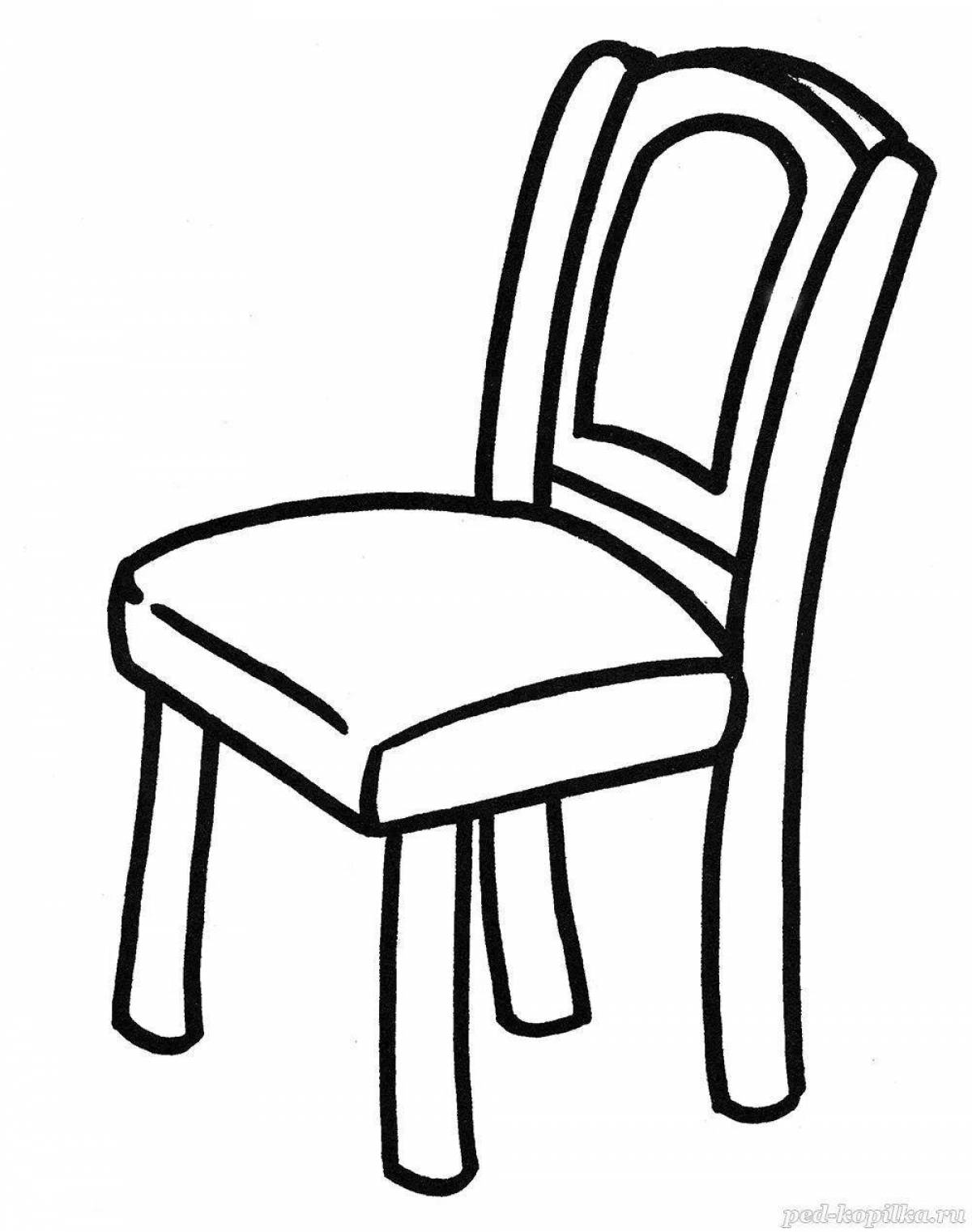 Креативное кресло-раскраска для детей 3-4 лет