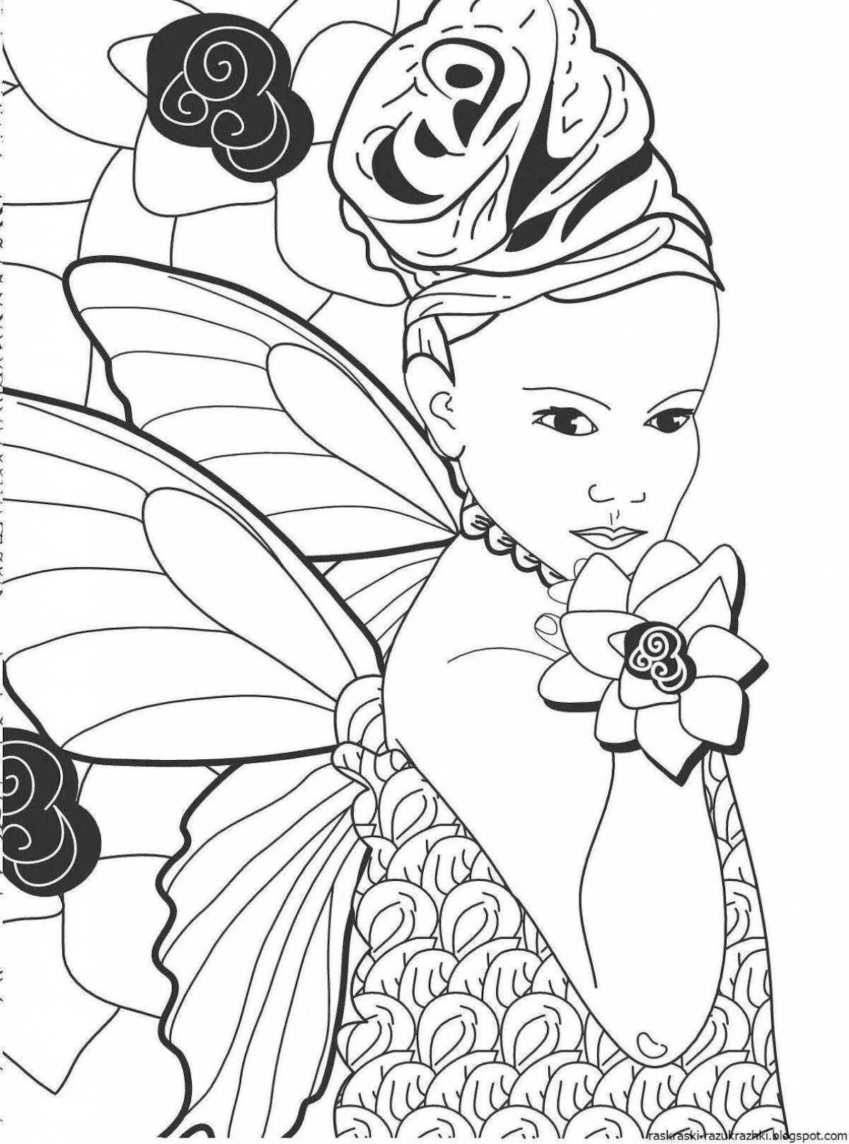 Exquisite coloring book for girls is the best in the world