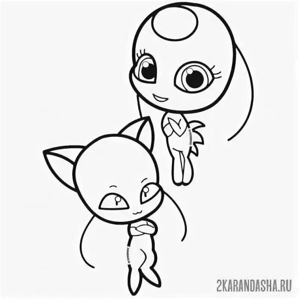 Coloring Pages Ladybug and super cat tikki and plugg (39 pcs ...