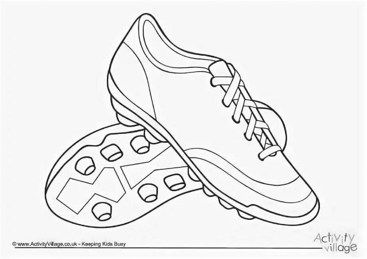 Футбольные бутсы картинка для печати