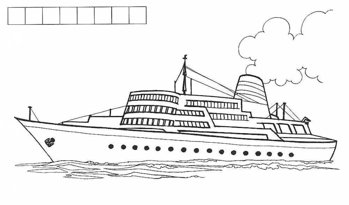 Пассажирское судно рисунок 1 класс окружающий мир как нарисовать