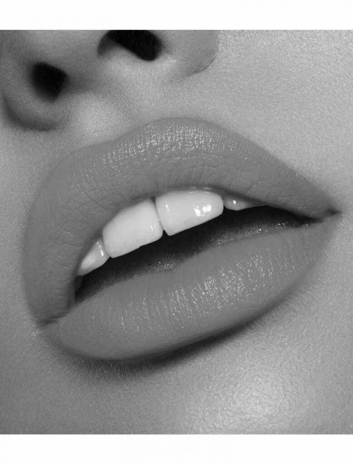 Lips without lipstick plump beautiful photo for #2