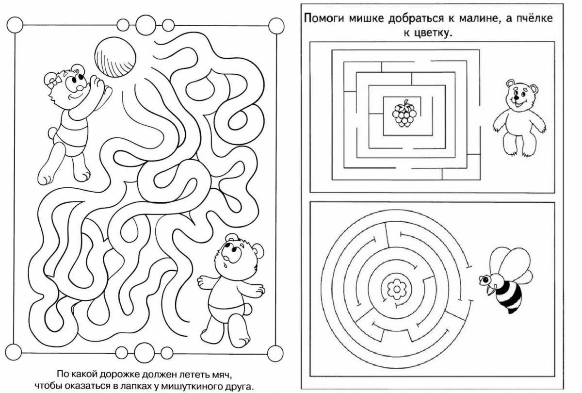 Educational coloring games for children 4-5 years old