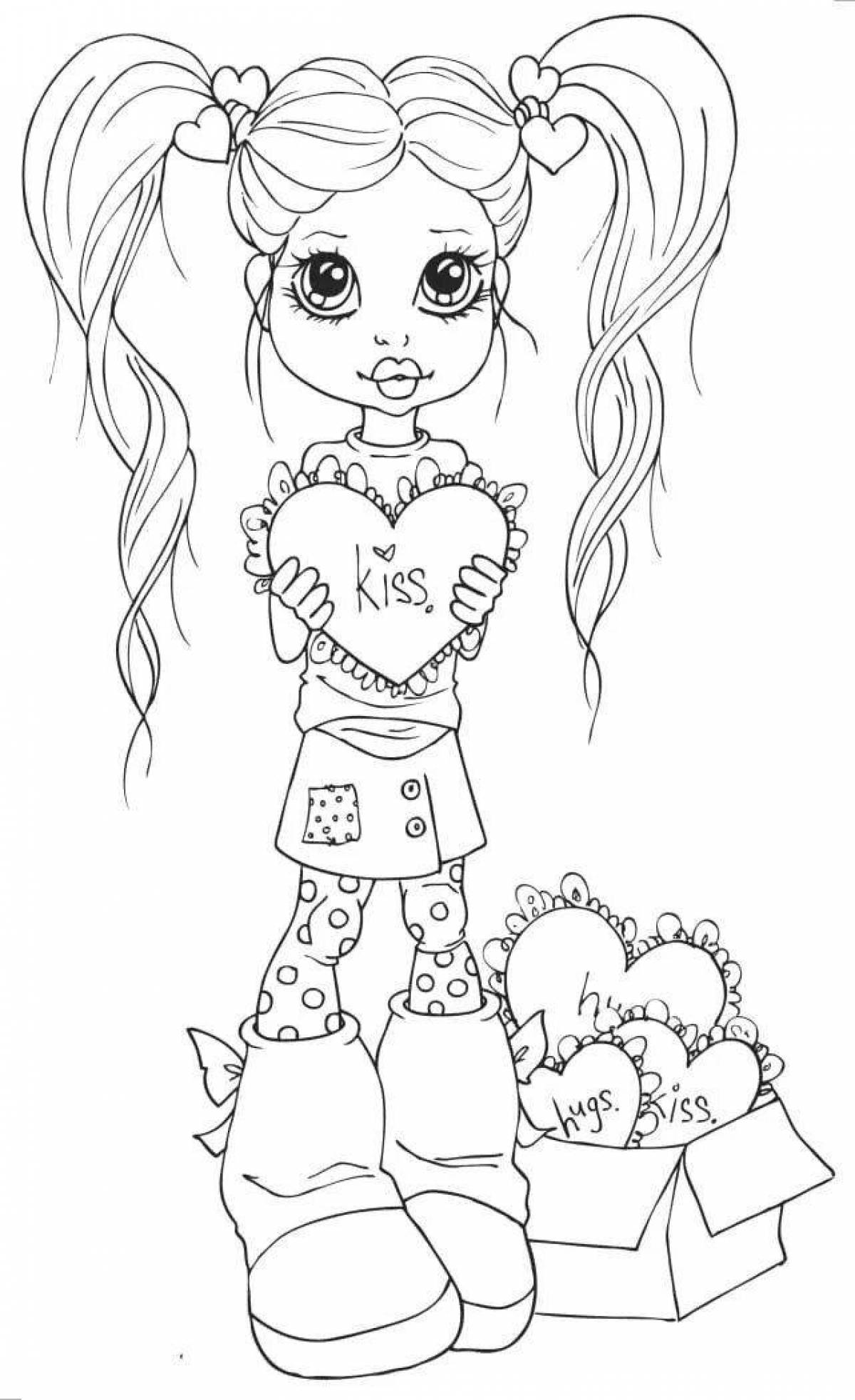 Fun coloring book for girls 9-10 years old