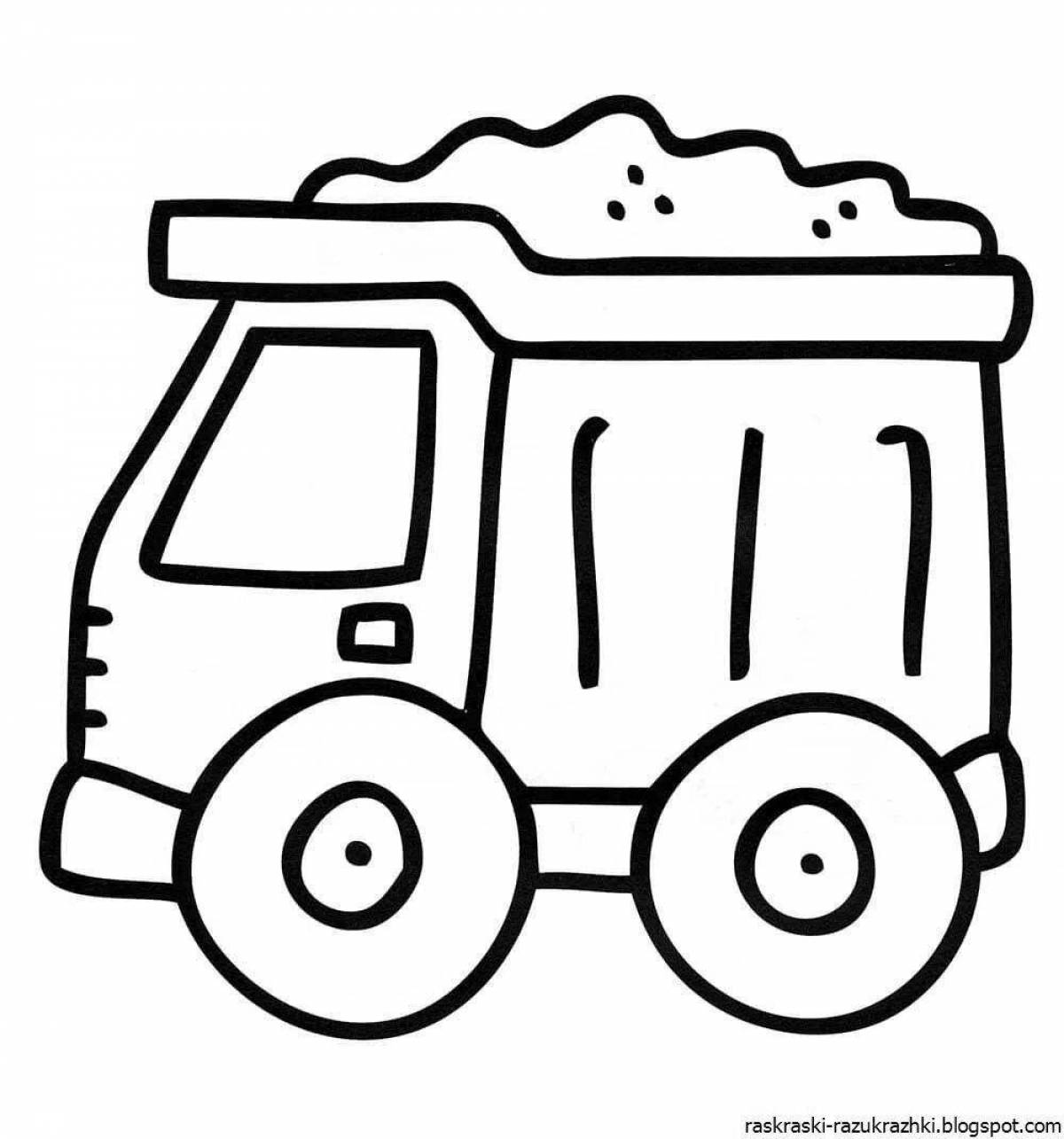 Coloring game wonderful cars for boys 3-4 years old