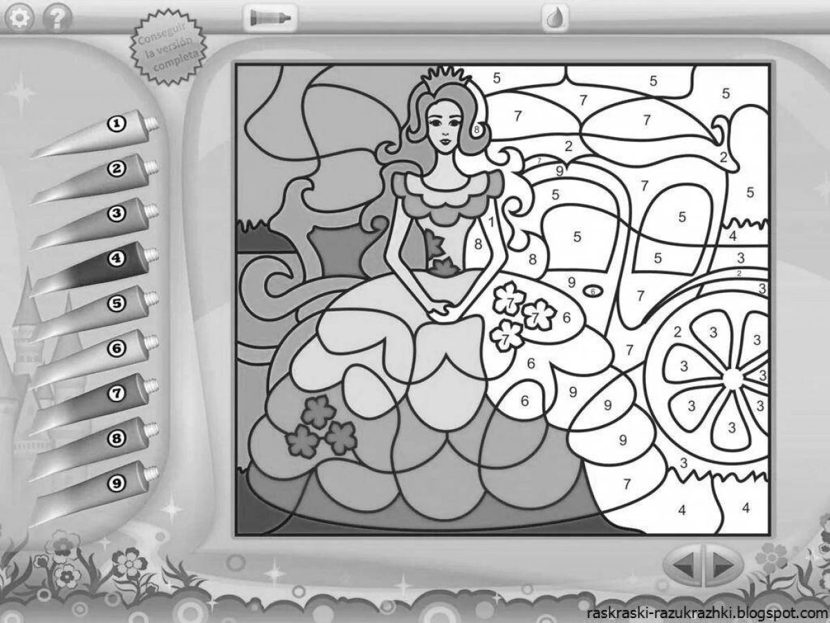 Funny coloring pages for girls 4-5 years old