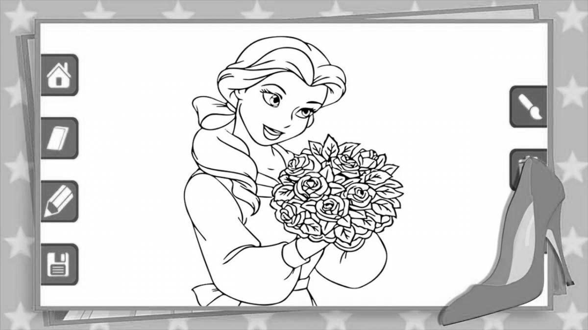 Funny coloring pages for Russian girls 4-5 years old