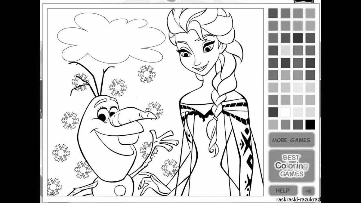 Magic coloring pages for Russian girls 4-5 years old