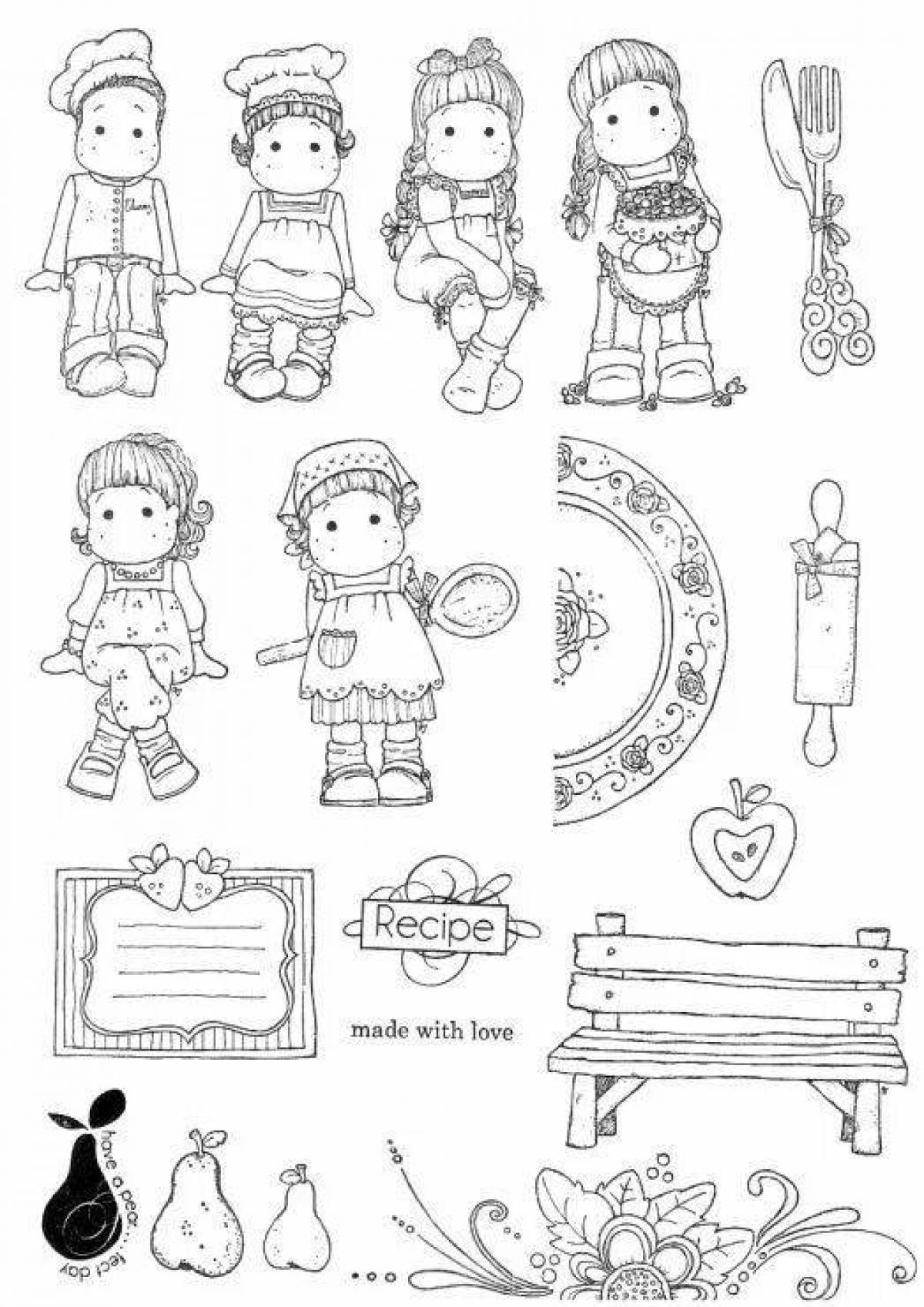 Great miniature coloring pages