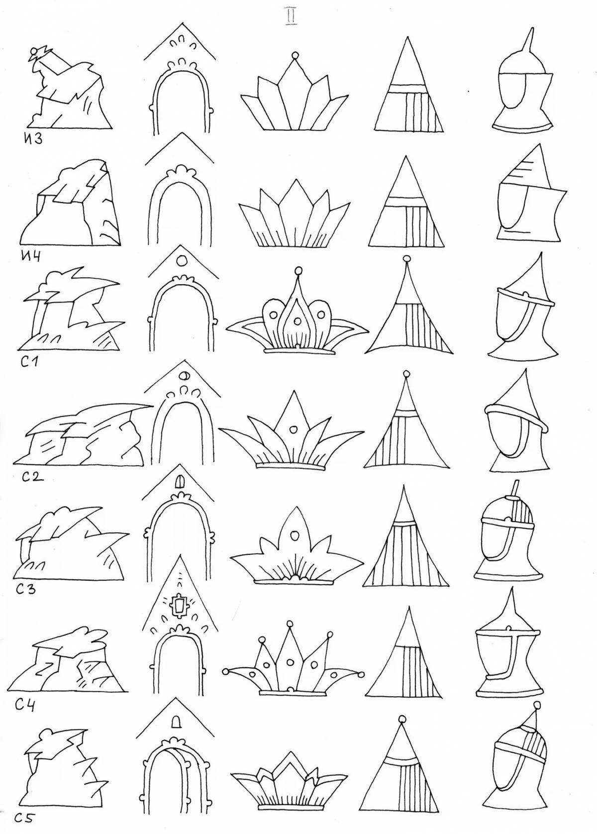 Adorable miniature coloring pages