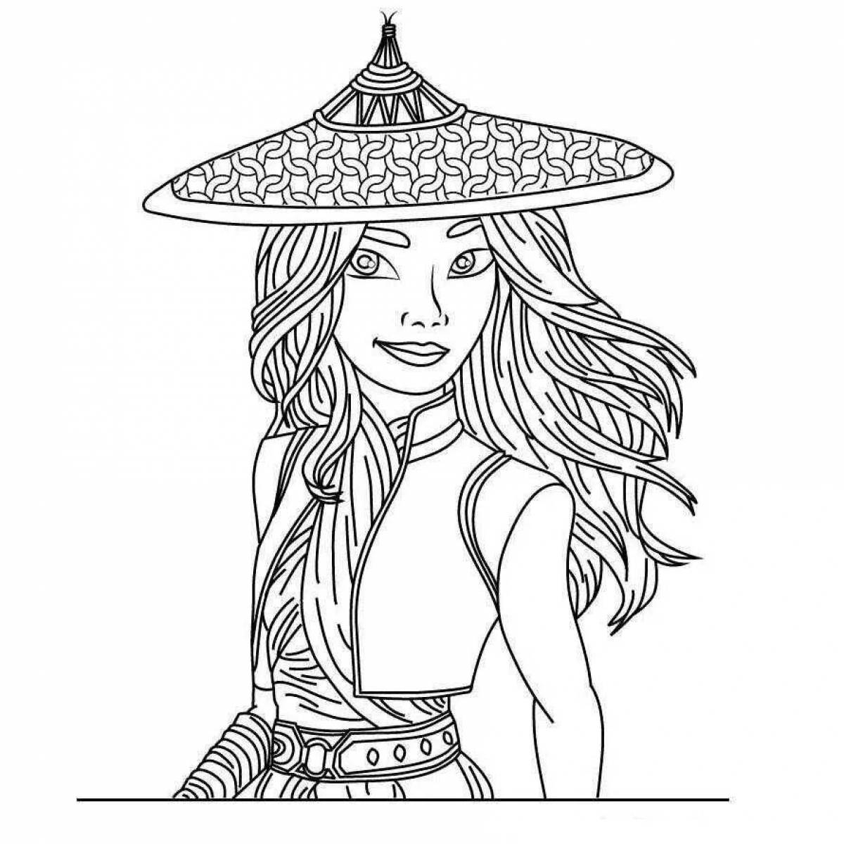 Charming paradise coloring book