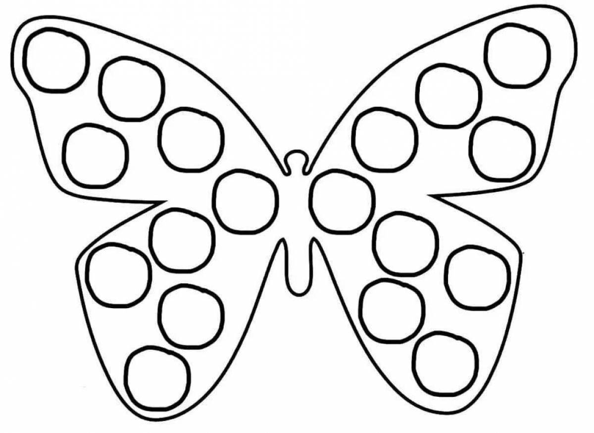 Bright navel coloring page