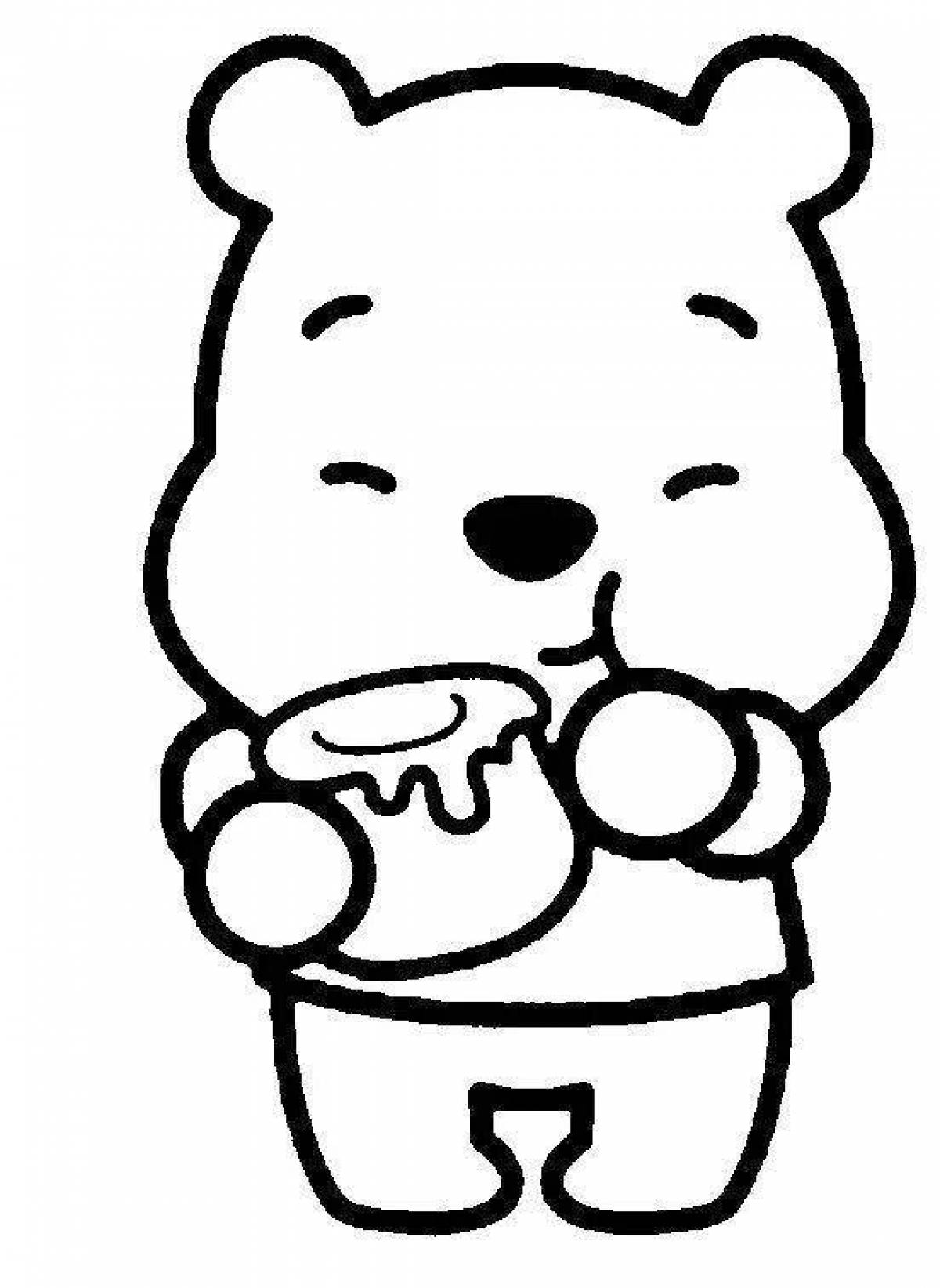 Cute belly button coloring page