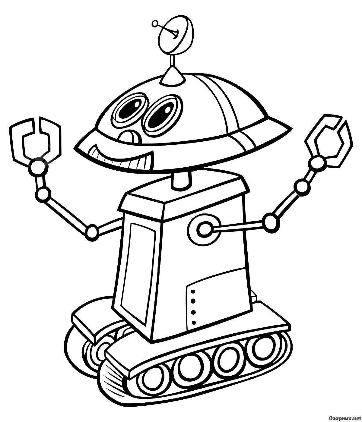 Charming moon rover coloring page