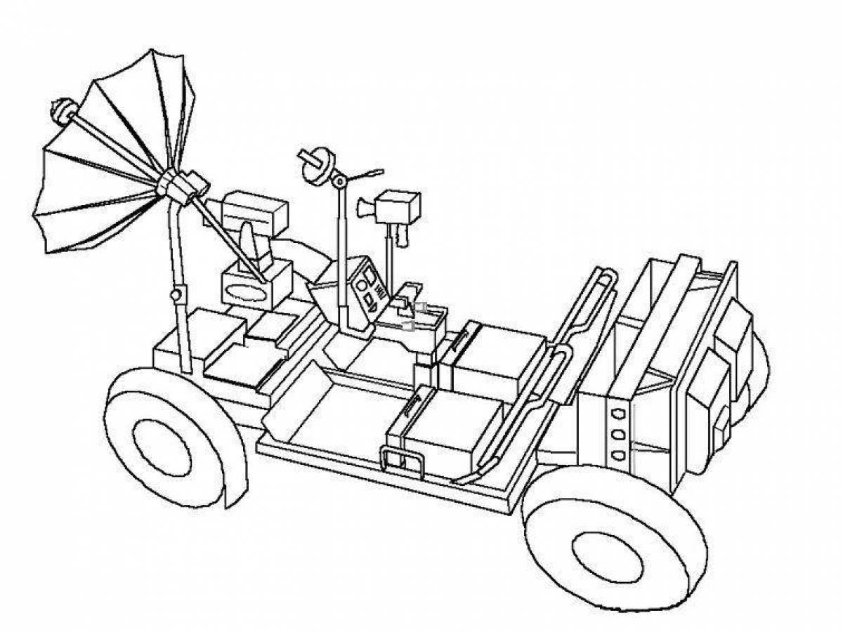 Luminous rover coloring page