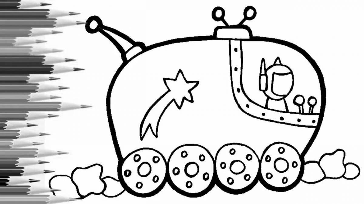 Fancy rover coloring page