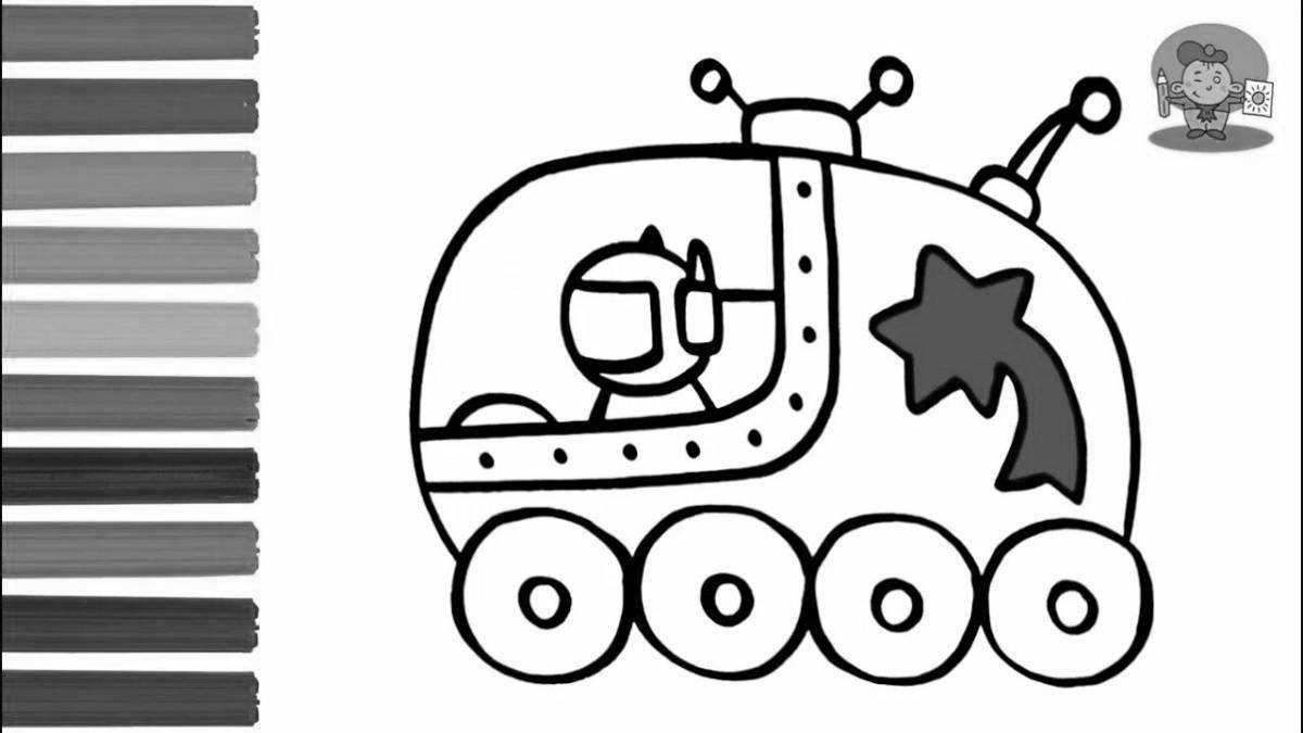 Lunar rover live coloring page
