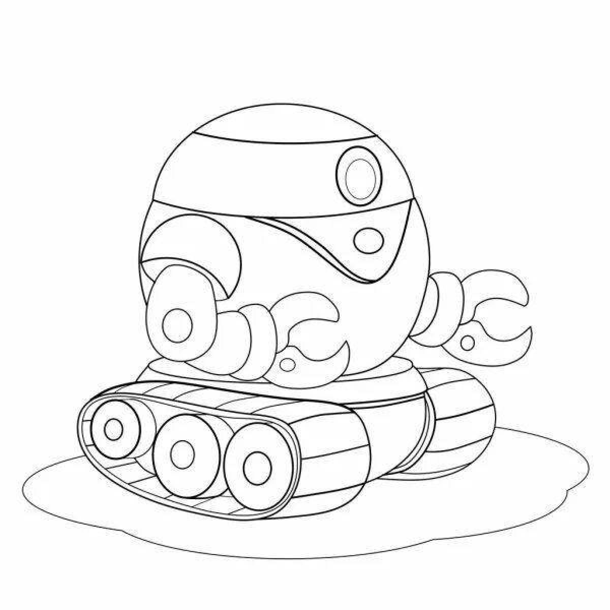 Dynamic rover coloring page