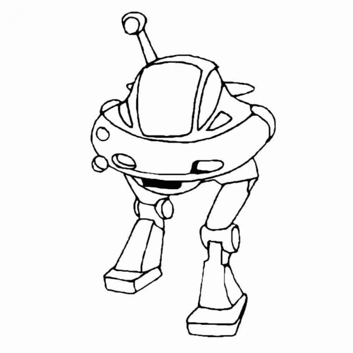 Coloring page energetic lunar rover