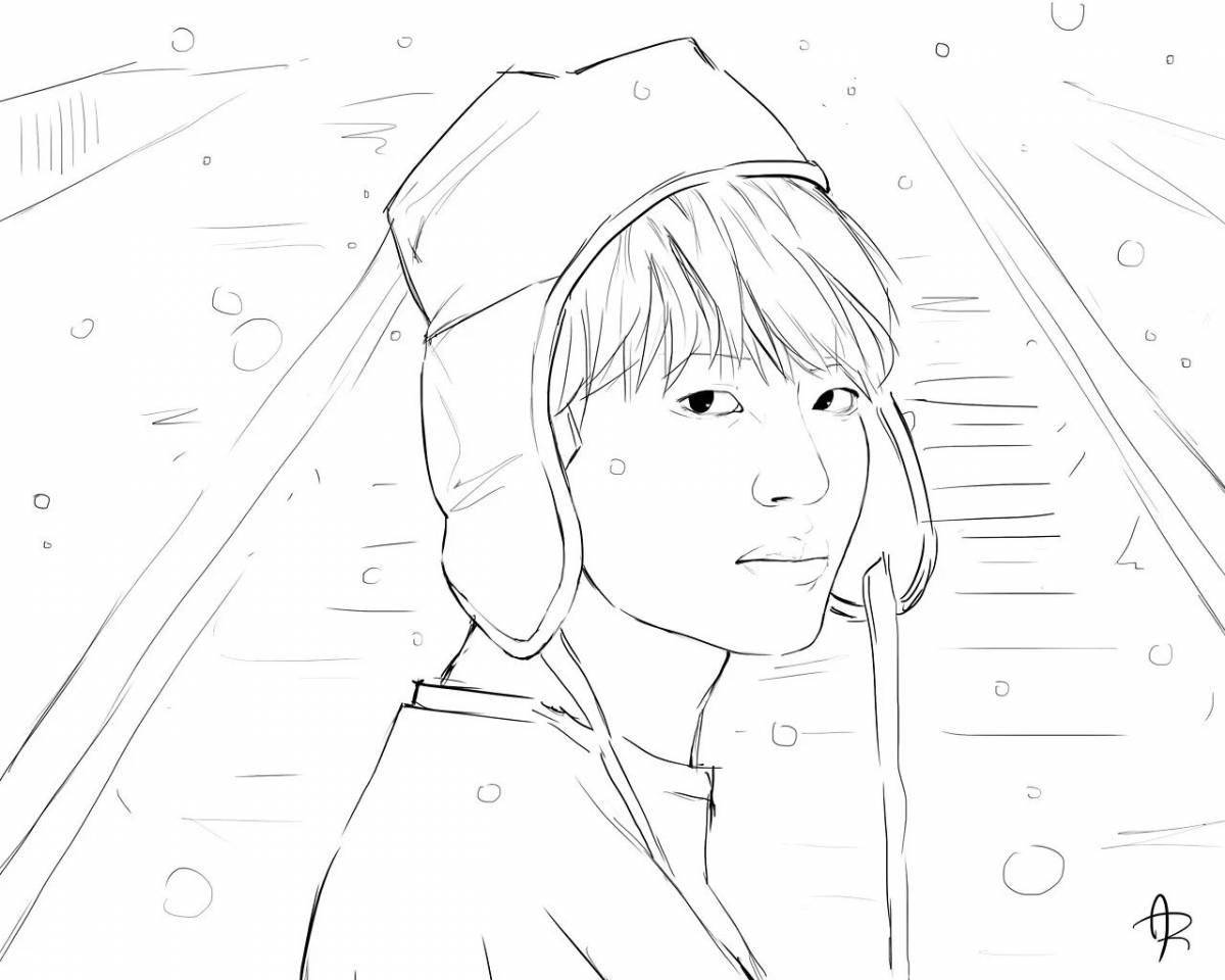Animated korean coloring pages