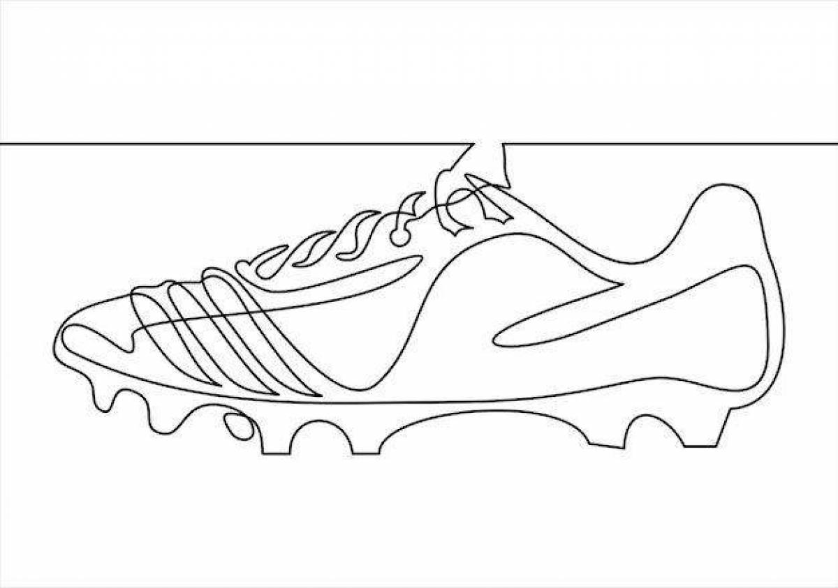 Attractive boot coloring pages