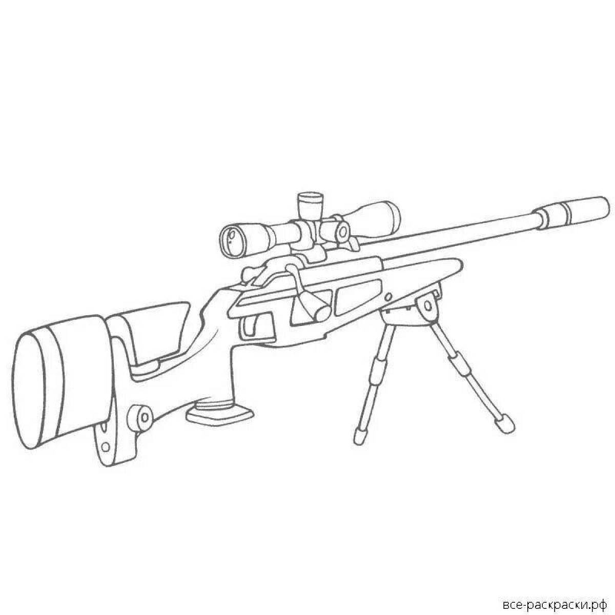 AWM снайперская винтовка раскраска