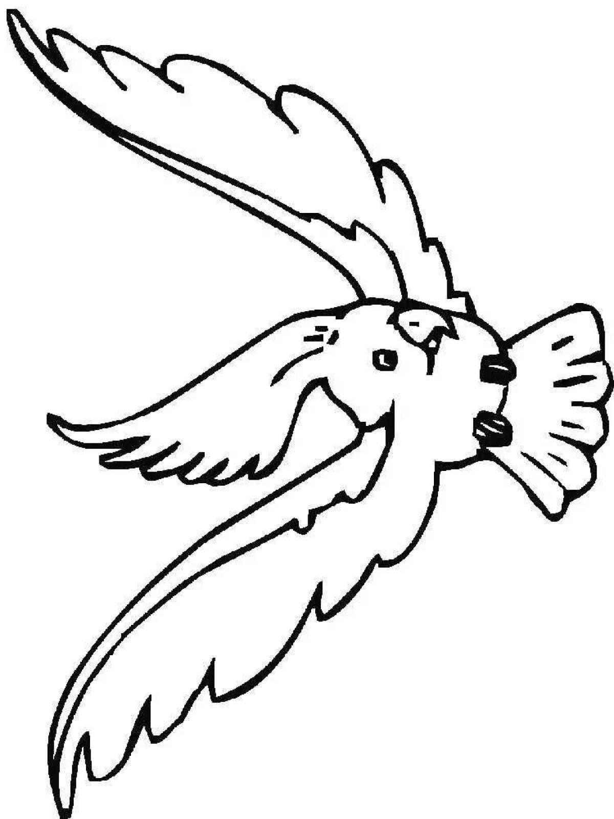 Awesome cockatoo coloring page