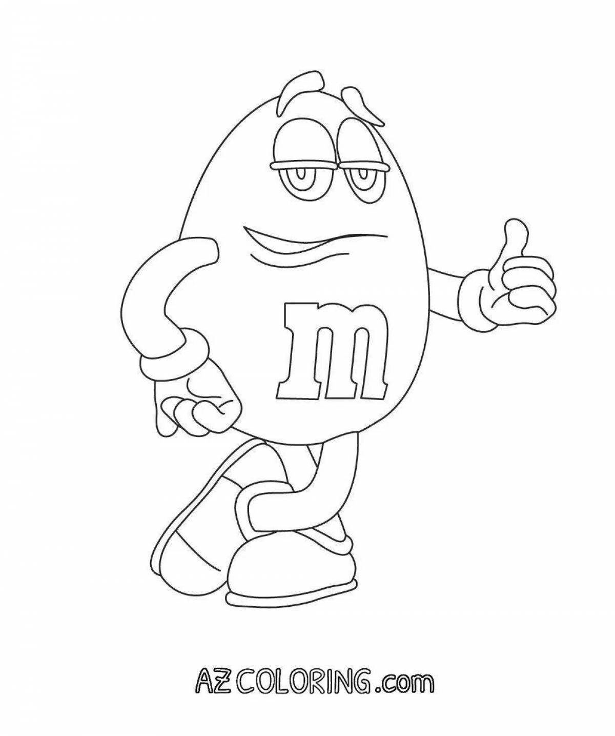 Яркая раскраска mmdems