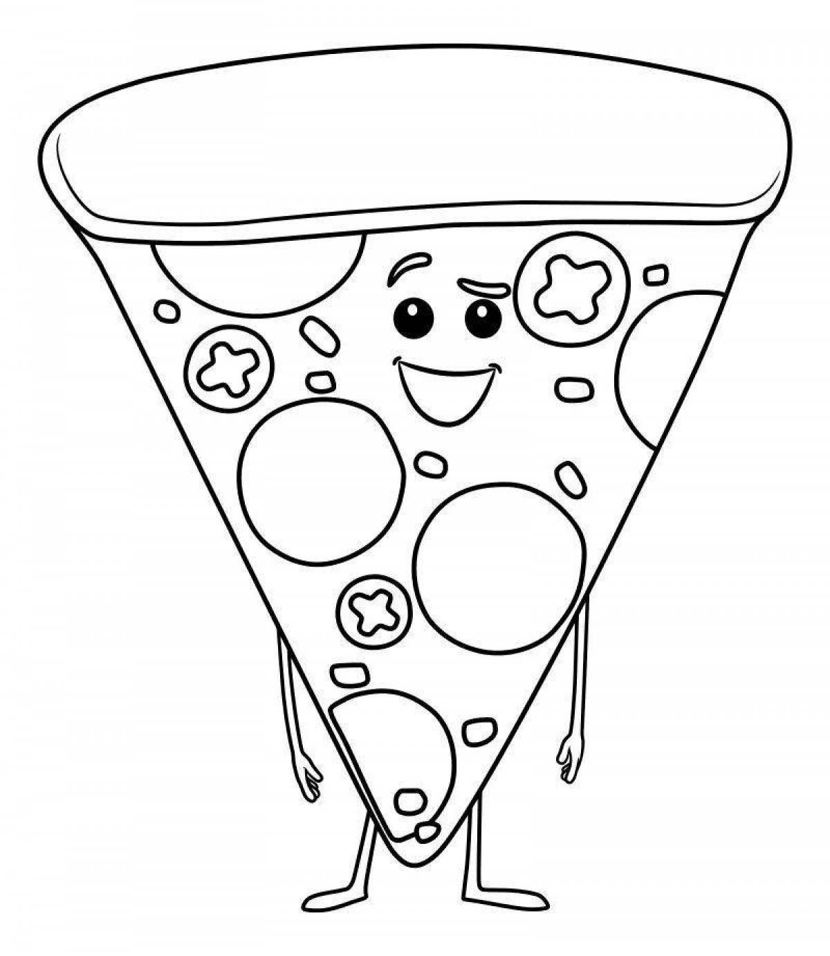 Coloring page sweet pizzeria