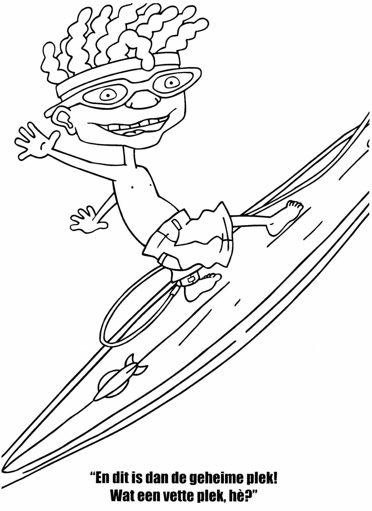 Amphibian Spectacular Coloring Page