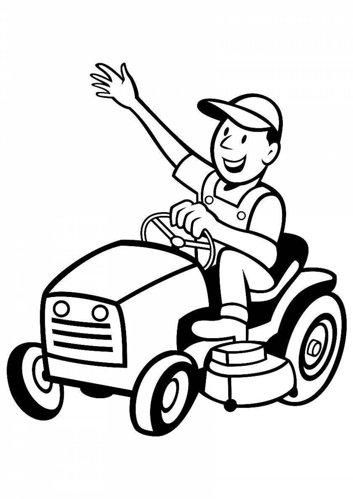 Exciting farmer coloring book