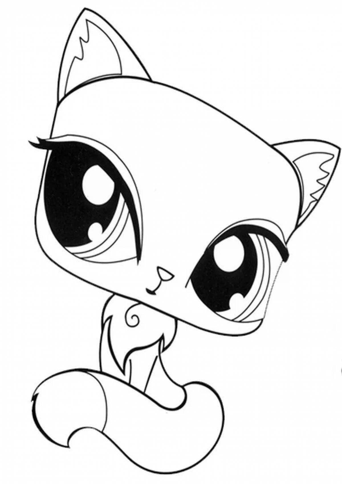 Lovely lps coloring page