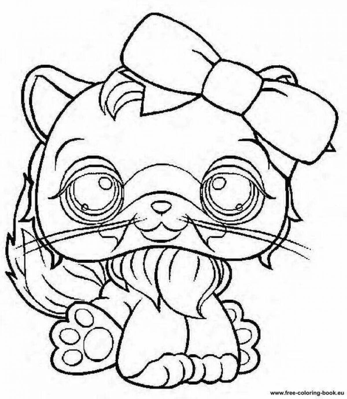 Dazzling lps coloring page