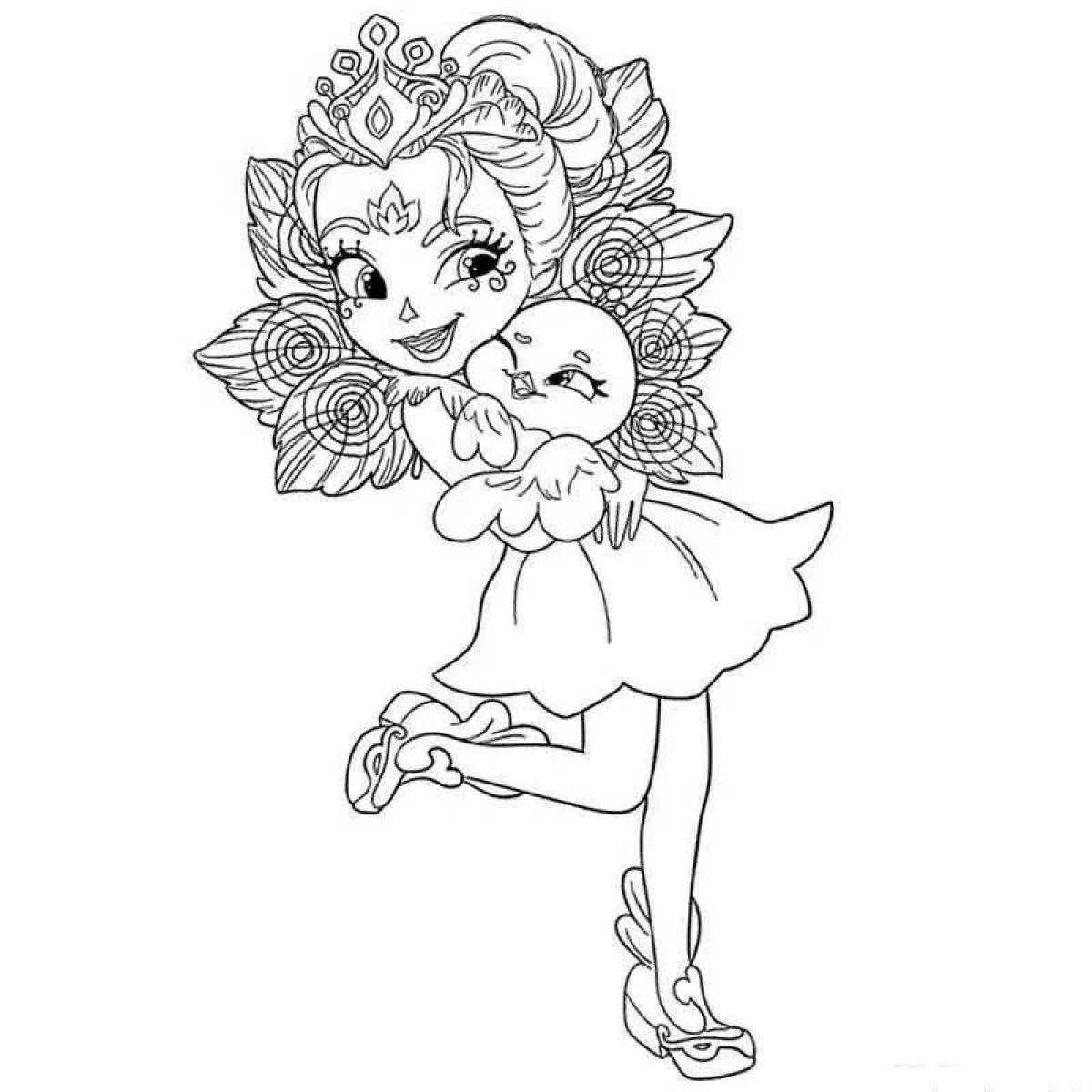 Delightful enchancimals coloring pages