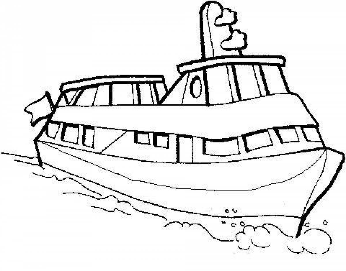 Great ship coloring book