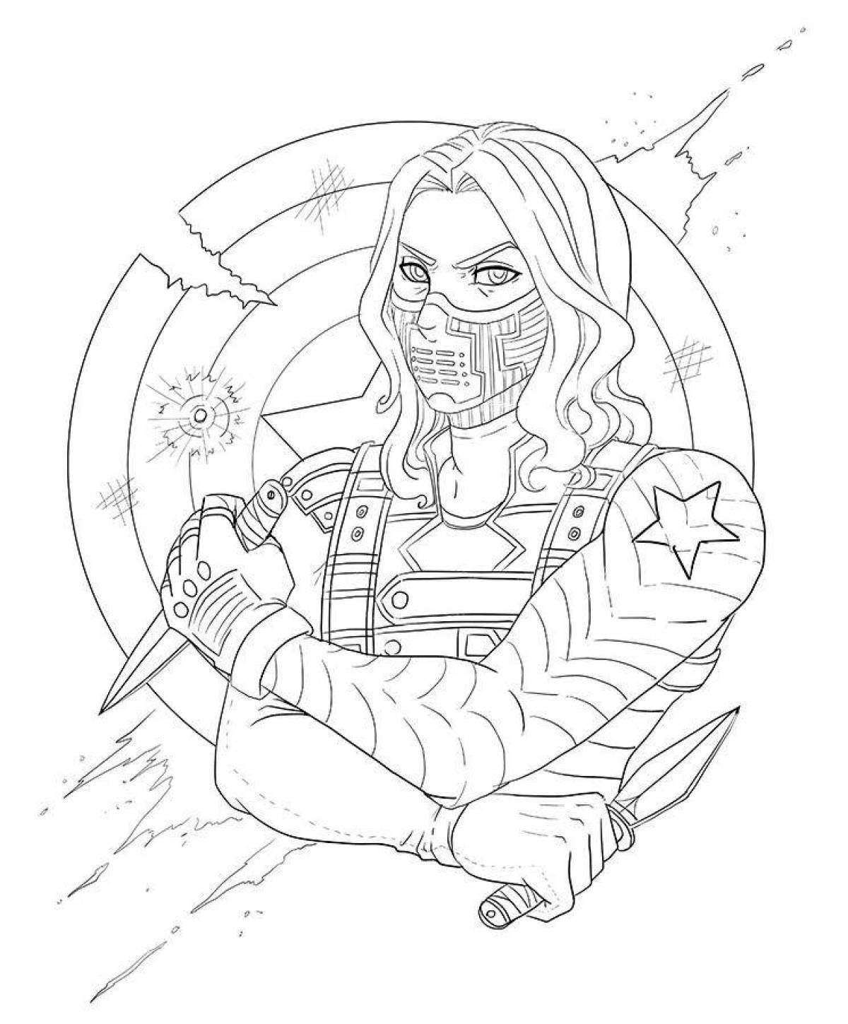 Superior tank coloring page