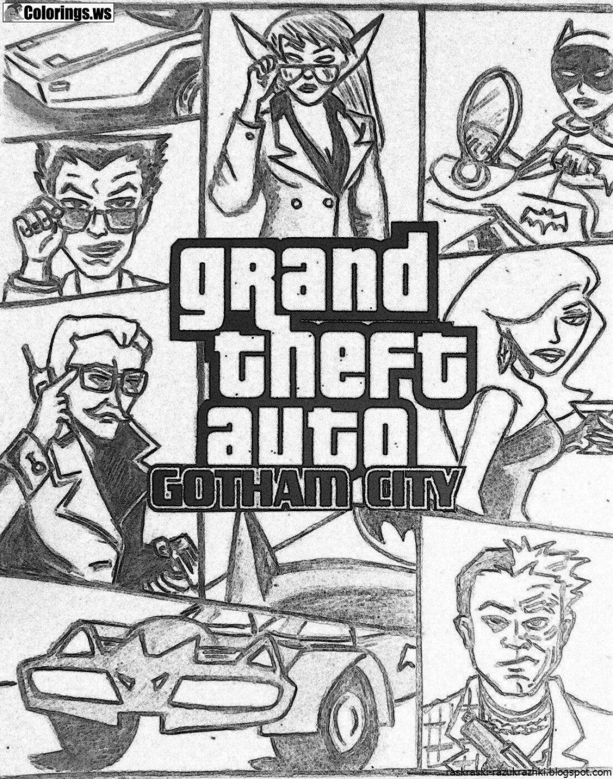 Radiant gta5 coloring page