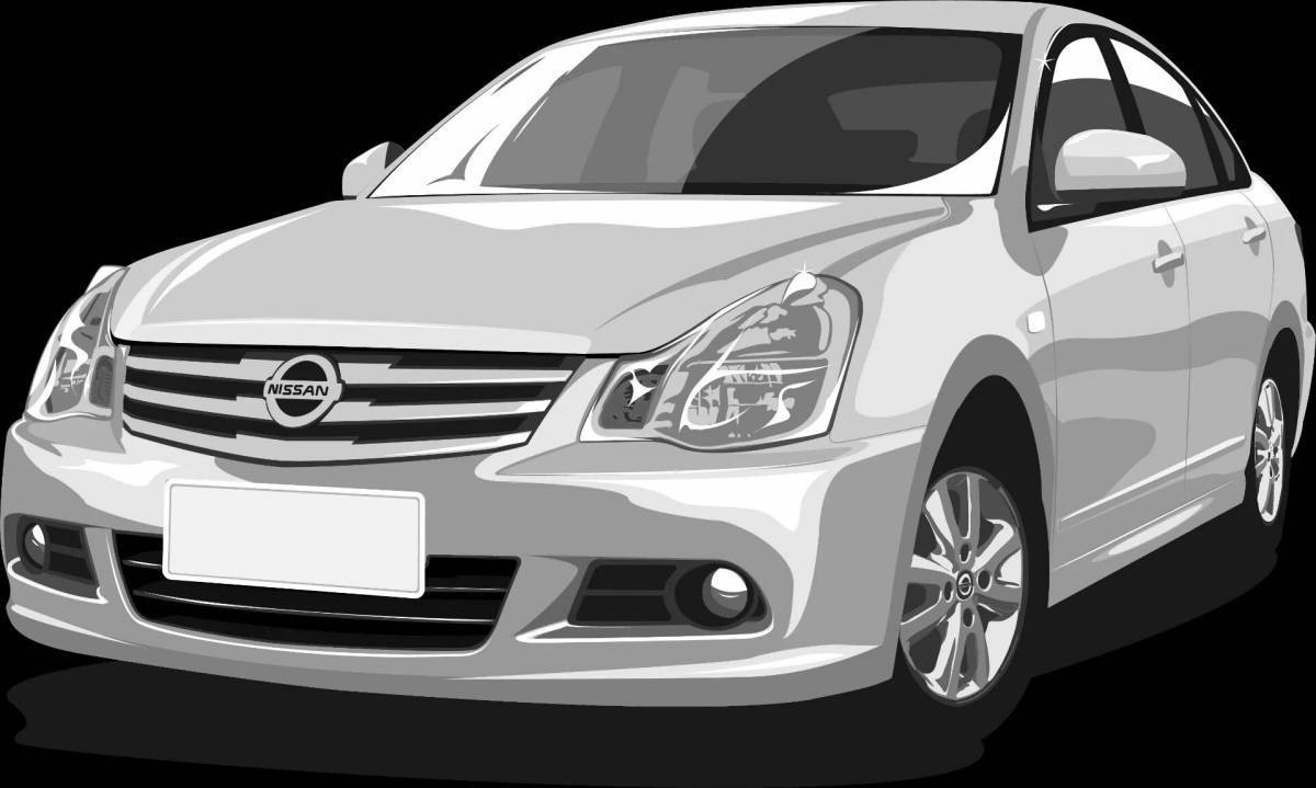 Nissan almera awesome coloring book